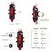 Outair USB Rechargeable Bike Light Front and Rear Bicycle Light Set Scooter Light 5 SMD LEDs 4 Modes Head Back Cycling Flashing Safety Warning Lamp (White&Red&Blue)