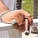 L & L Nation Men HQ Silver Tone Square 3D Dome Middle Hip Hop Ring Sizes 7-12