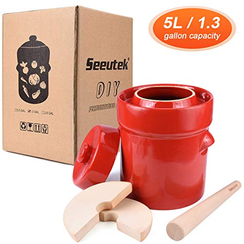 Sauerkraut Fermentation Crocks 5 Liter / 1.3 Gallon GermanStyle