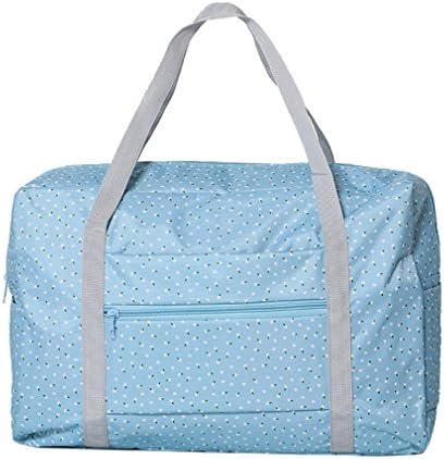 KEISHJD Foldable Luggage Travels Bags Waterproof Luggage Traveling Bag Sky Blue