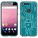 Cruzerlite Google Pixel Case, Bug Droid Circuit TPU Case for Google Pixel - Retail Packaging - Teal