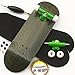 Peoples Republic Black Complete Wooden Fingerboard w Nuts Trucks - Basic Bearing Wheels
