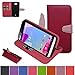 BLU DASH X2 Case,Mama Mouth [Stand View] Flip Premium PU Leather [Wallet Case] With Card / Cash Slots and Pocket Cover For BLU DASH X2 D110U D110L Smartphone,Rose Red
