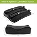 Comfom Lumbar Support Pillow for Office Chair & Car Seat - Wide Soft Home Comfort Memory Foam Cushion with Straps & Washable Cover - Lower Back Pain Relief Ergonomic Orthopedic Design (Black)