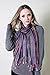 Anika Dali Women’s Jewel Shimmer Multicolor Stripe Scarf, Metallic Pashmina Shawl (Purple Dazzle)