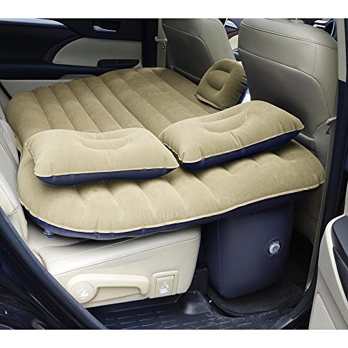Yescom Inflatable Mattress Backseat Cushion Car Air Bed Travel Camping w/ Pillow Pump - Thumbnail 7
