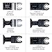 Wallfire 20PCS Oscillating Saw Blades, Metal/Wood Oscillating Multitool Set Quick Release Saw Blades