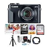 Canon PowerShot G7X Mark II Digital Camera with Corel Software and 64GB Bundle