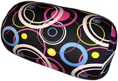 Microbead Bolster Cylindrical Pattern Roll Pillow (Cosmic Wave)