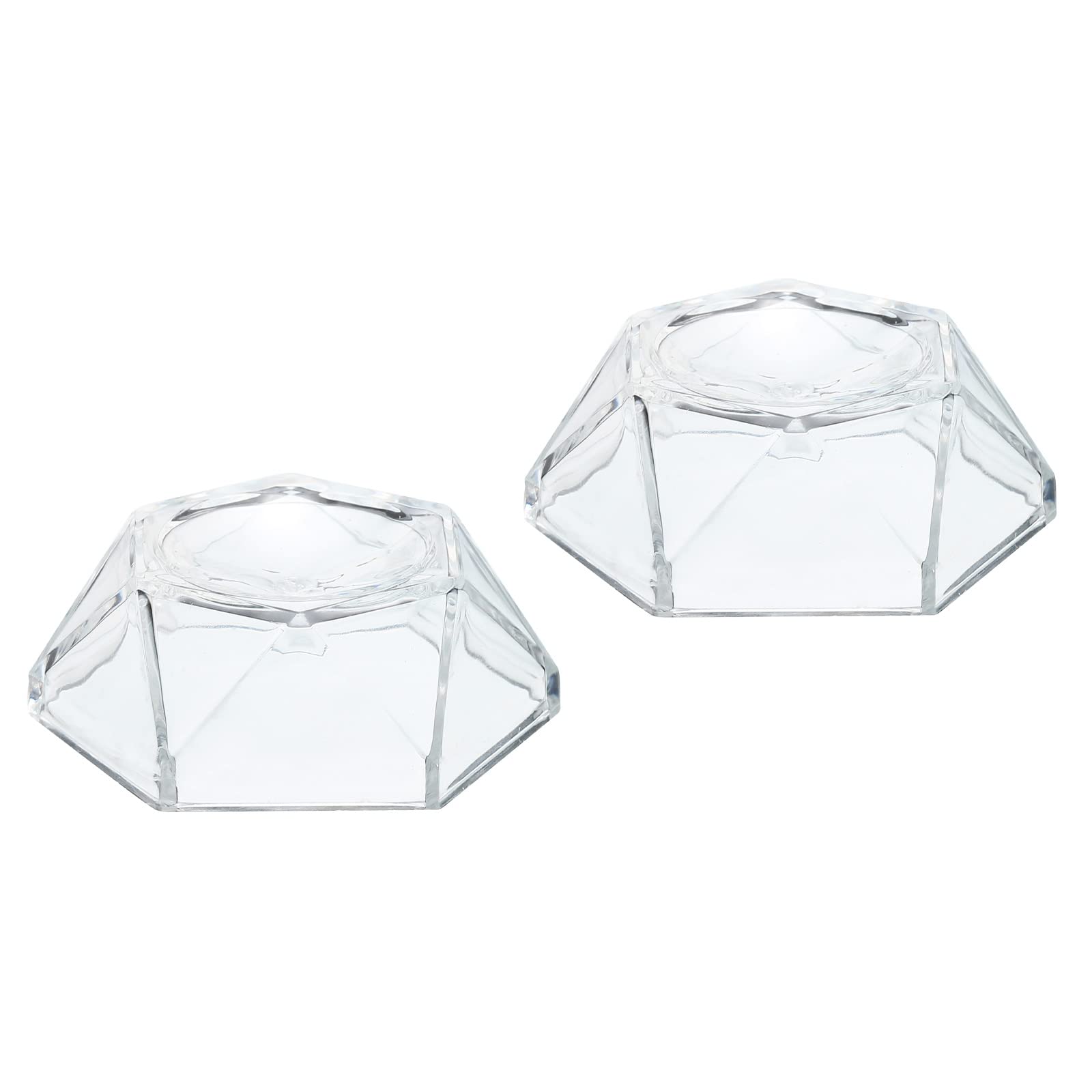 PATIKIL Acrylic Ball Stand Displays Base 3cm Transparent for Crystal Ball Pack of 2