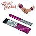 Mermaid Bracelet for Birthday Party Favors Christmas Gifts, Two-color Decorative Reversible Charm Sequins Slap Wristband Strap Band for Kids,Girls,Boys,Women (A(2 Pack), Silver-Rose)