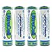(4-Pack) Ultracell 3.2V LiFePo4 14500 AA 700mAh Rechargeable Battery for Solar Panel Light, Tooth Brush, Shaver