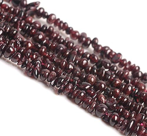 2 strands Natural Garnet Chips 34.6 Inch Strand for Jewelry Making (GG52)