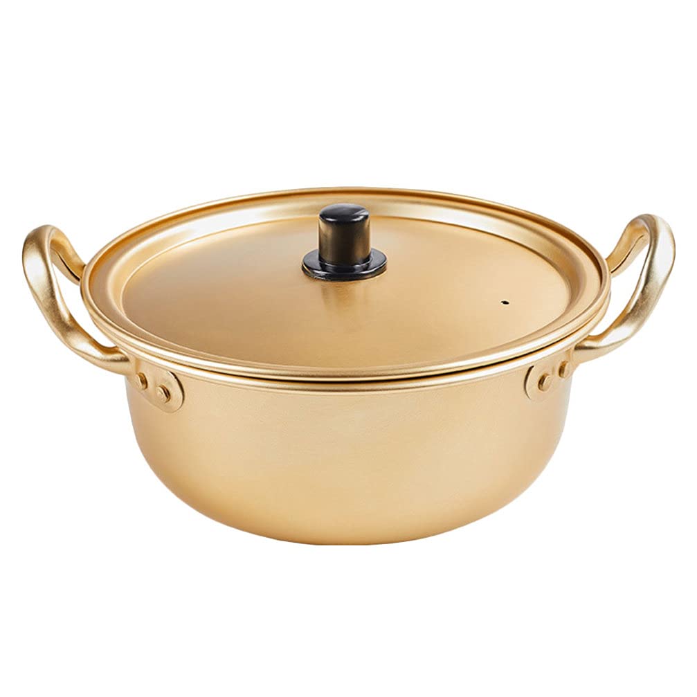 Happyyami Ramen Pot Korean Ramen Cooking Pot with Lid Korean Ramen Noodle Pot Fast Heating Noodles Pan for Kitchen Cookware