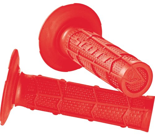 Scott Sports 233925-0004 Red Radial Full Waffle Motorcycle Grips
