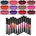 Anself 12Pcs Metallic Nude Lip Tint Velvet Matte Liquid Lipstick Pigment Long Lasting Lippenstift Lip Gloss