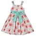 Bonny Billy Girl's Spaghetti Strap Pleated Bodice Floral Print Skater Kid Dress