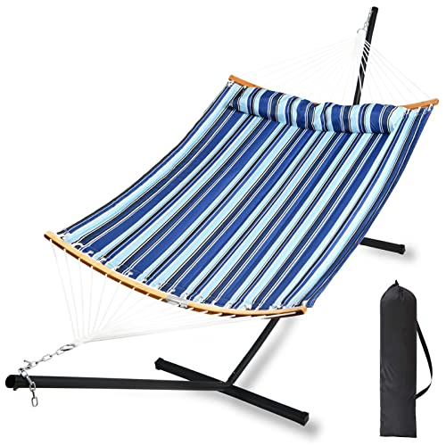 HENG FENG Outdoor Hammock with Stand Included 2 Person Heavy Duty