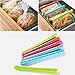 CoZroom Food Bags Sealers, Bag Clips, Assorted Colors Food Savers, for Opened Food Bags, Cooking Bags, Children Snack Bags, Sturdy Plastic, Set of 12
