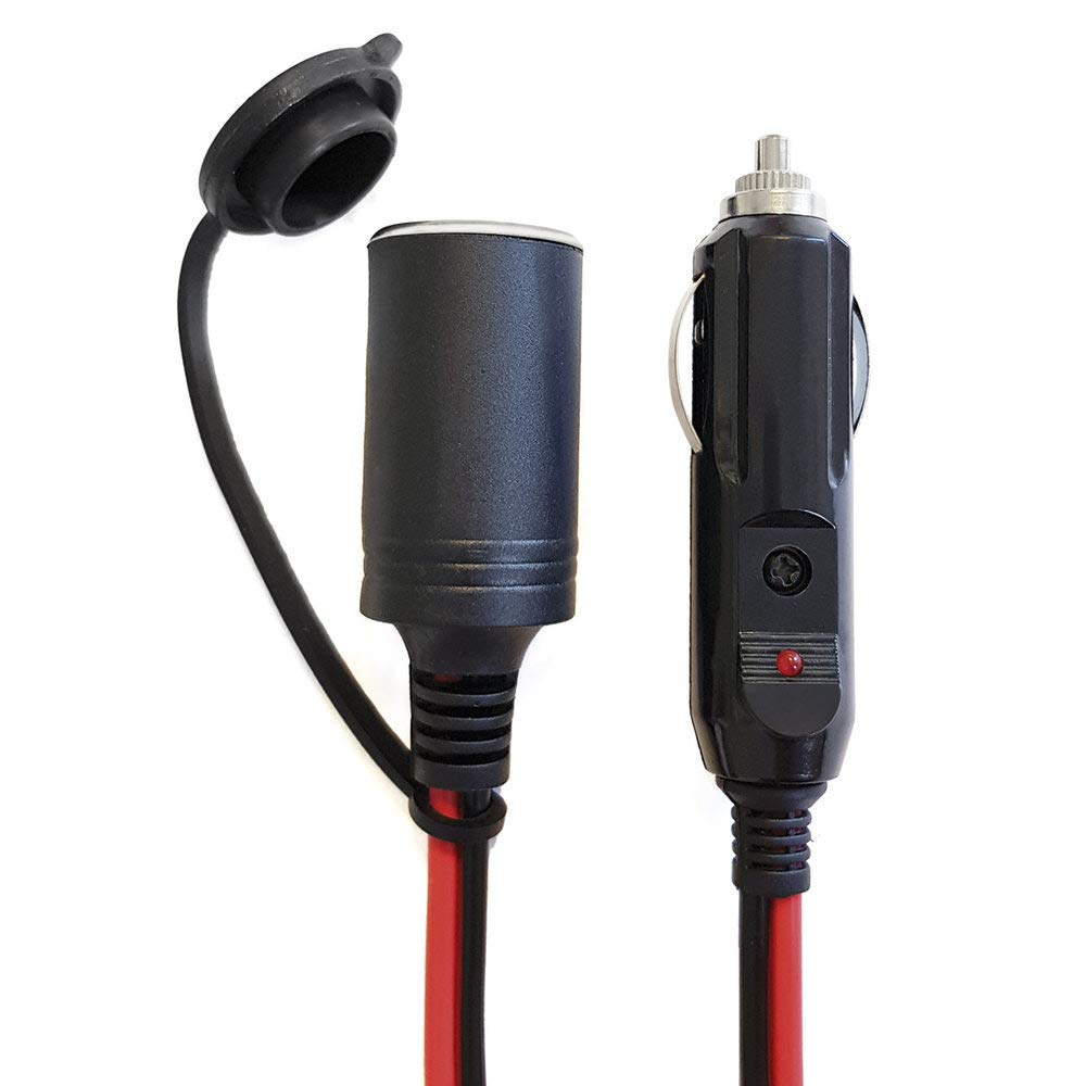 Dino KRAFTPAKET 131003 12V Extension Cable Power Cord 3.5 m x 1.5 mm² Black