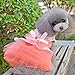 Pet Dog Dress,SJINC(TM) 2015 Romantic, Lovely, Puppy Dog, Princess, Tutu, Dress (S, Orange)