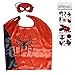 Superhero Dress Up Costumes 6 Satin Capes and 6 Felt Masks - Superhero Party Supplies