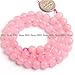 SHG Gemstone Agate Beads for Jewerly Making Beads Strand 15 inches Jewelry Making Beads Spacer Beads (8mm Rose Jad Agate)
