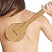 VAMIX 100% All Natural Boar Bristle Bath Dry Body Brush-Exfoliating Body Massager with Long Wooden Handle for Dry Brushing and Shower