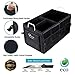 Czoom Car Trunk Organizer for SUV, Truck, Auto, Vehicle, Minivan, Home - Heavy Duty Portable Collapsible Cargo Storage - Durable Construction - Multi Compartments Cargo Carrier Caddy (Black)