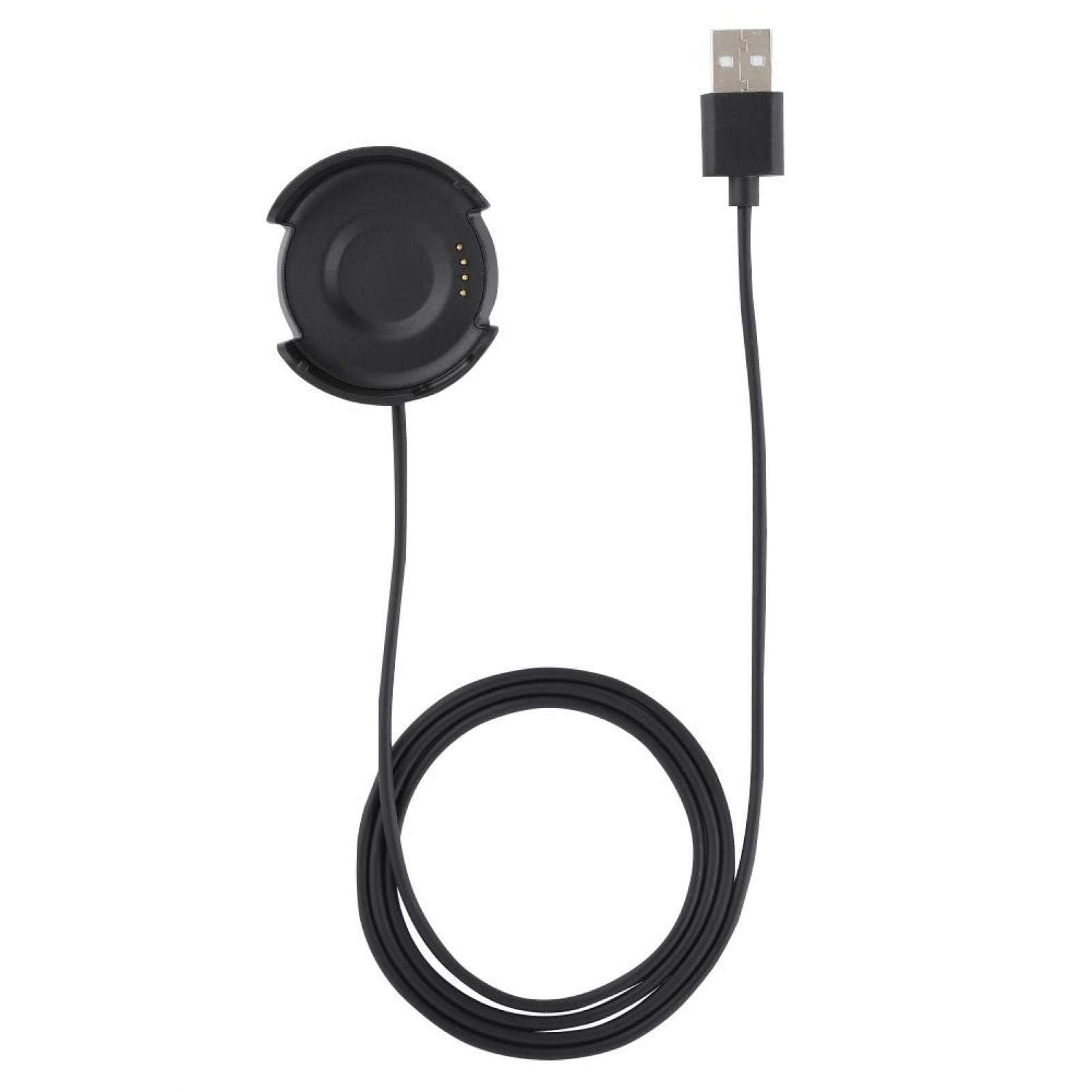 USB Charger for Watch, 100cm/3.3ft Cable Fast Wireless Charging USB Watch Travel Charger for For Amazfit Watch 3 A1801 Compact USB Watch Charger Charging Cable with Round Base Dock