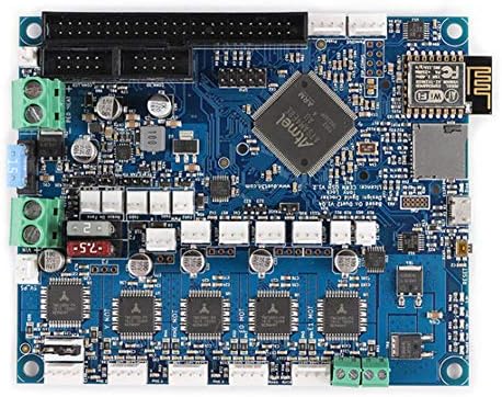 UKSAT 3D Printer Motherboard Kit Cloned Latest Version Duet 2 WiFi V1.04 Upgrades Controller Board 32bit Mainboard for Most Printer CNC Machines