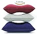 LayDUS 3pcs Ultralight Inflatable Pillow Small Squared PVC Fabric Air Pillow Set for Camping & Travelling