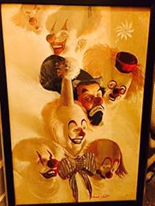 Amazon.com: Seven faces of a clown Robert Owen framed picture: Posters ...
