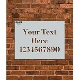 Custom Text Stencil - Customize Your Own Stencil - Up to 5 Lines - 15 Different Fonts Available - INNOVO Stencils (Horizontal 8.5" x 11")