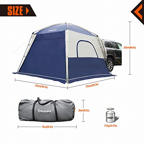 iloilo KingCamp MELFI PLUS 3 Seasons 5 Person Multifunctional SUV Car Tent Blue 11street
