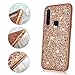 Samsung Galaxy A9 2018 Case Glitter Shiny Bling Sequin Sparkle Hard Luxury Thin Soft Cute Girl Women Phone Cover for Samsung GALAXYA9 (2018) (Rose Gold)