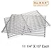 Hisencn 7521 65905 7522 7523 65904, Solid Rod Stainless Steel Cooking Grate Grids Replacement for Weber Genesis Silver A, Spirit 500, Spirit E 200, Spirit E-210, Spirit S 200, Spirit S 210 Models