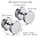 Feramox Stainless Steel Mens Womens Stud Earrings Set Ear Piercing Plugs Tunnel Punk Style(7MM)