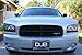 24Designs Compatible Sxt6 Stick on Emblem Black Silver Replacement for Dodge Vehicles Y