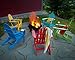 POLYWOOD AD5030AR Classic Folding Adirondack Chair, Height: 35.00