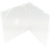 Maxtek 5.2mm Durable CD Case, Slim Single Clear PP Poly Plastic Cases, 100 Pack.