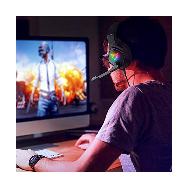 The-gaming-headset-is-suitable-for-PS4-PC-headphones-with-90-adjustable-ear-cups-160-noise-cancelling-microphone-the-new-headset-gaming-computer-RGB-lights-PS4-eating-chicken-wired-headphones The gaming headset is suitable for PS4, PC, headphones with 90° adjustable ear cups, 160° noise-cancelling microphone…