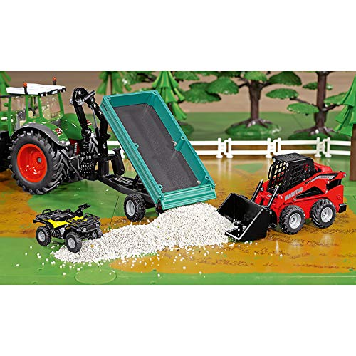 siku 3049, Manitou 3300V Kompaktlader, 1:32, Metall/Kunststoff, Rot, Viele Funktionen, Kombinierbar mit siku Modellen im gleichen Maßstab – Bild 7