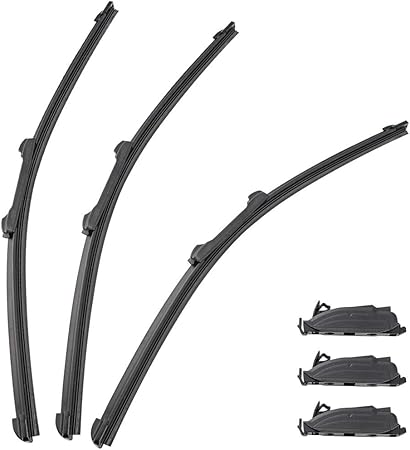 Amazon 日野 プロフィア グランドプロフィア エアロワイパーブレード 550mm 550mm 550mm 3本 フラットワイパー グラファイト ワイパーブレード 車 バイク
