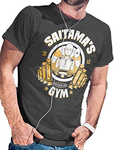 Saitama's Regular Gym T-Shirt - LeRage Shirts MEN'S Black Large