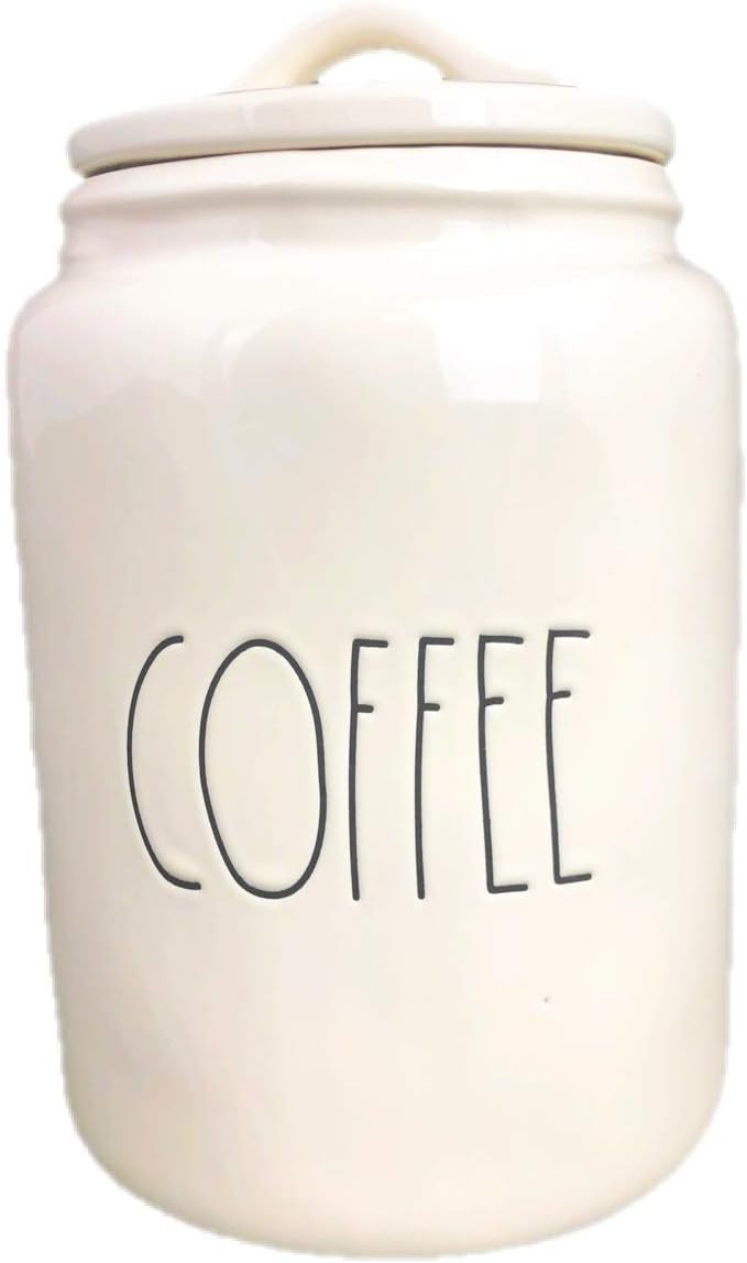 rae dunn coffee and tea canister