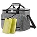 CANWAY Cooler Bag 40-Can Large, Insulated Soft Sided Cooler Bag with 2 Ice Packs for Outdoor Travel Hiking Beach Picnic BBQ Party, Gray