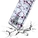 Rosebono Fashion Compatible with LG G6 Case, Hybrid Dual Layer Shockproof Hard Cover Graphic Fashion Cute Colorful Silicone Skin Case for LG G6 - Purple Marble