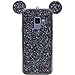 Galaxy S9 Case, MC Fashion Cute Bling Bling Sparkle Glitter 3D Mickey Mouse Ears Flexible and Protective TPU Case for Samsung Galaxy S9 (2018 Release) (Black)