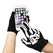 Winter Touchscreen Warm Black Gloves, Skeleton Knit Skull Gloves Halloween by Dsane